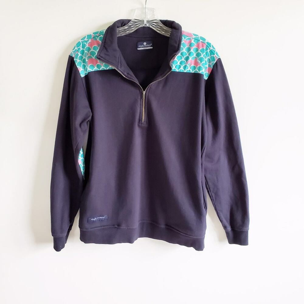 Simply Southern Wave Turtle Whale Pullover Sweatshirt